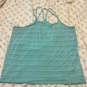 Nike dry-fit teal workout top size large